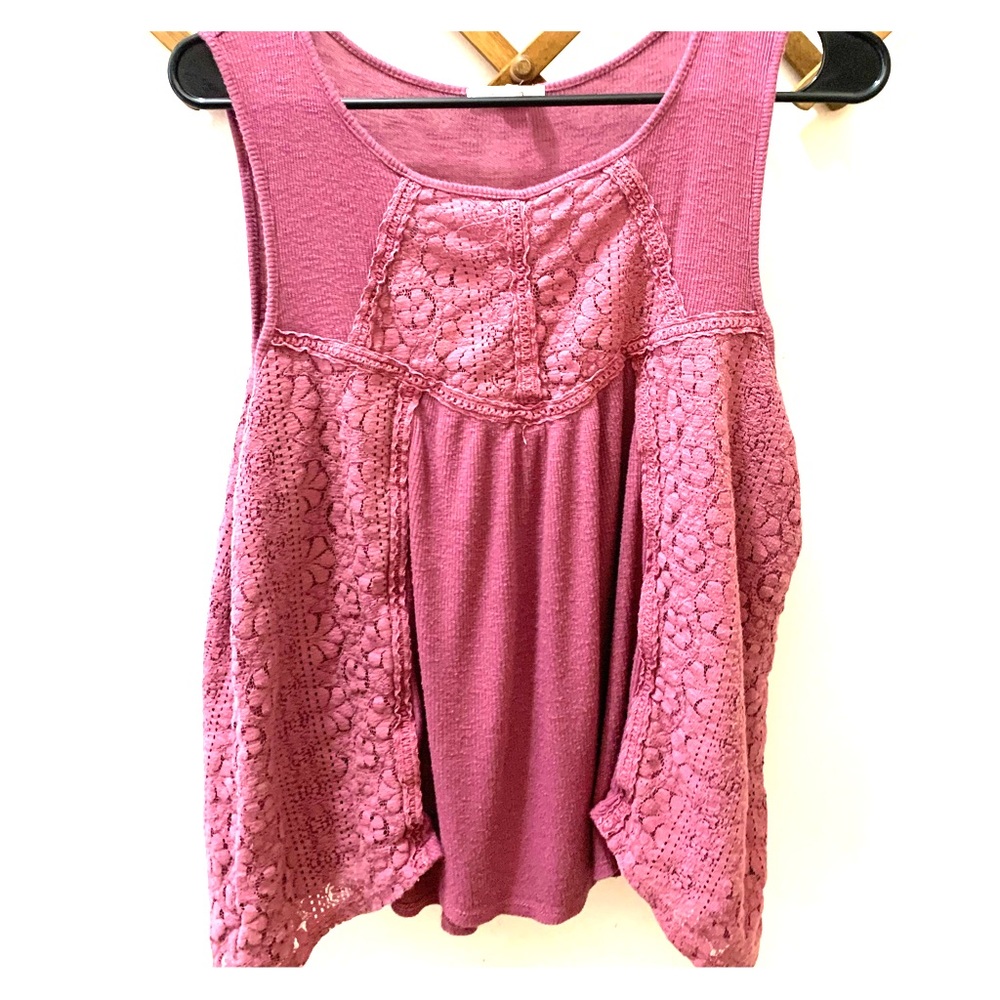 Maurices Mauve Purple Tank cute hippie style